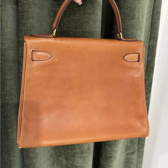 Authentic HERMES vintage KELLY 28 gold Courchevel Circa 1963 🦄 - Picture 2 of 16